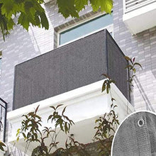 Telo protettivo per balcone, protezione UV, resistente alle intemperie, per balcone, con fascette per cavi e corde, per la privacy del patio, per cortile, veranda, recinto