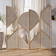 Room Screen Even Divisorio Pieghevole in Legno a 4 Pannelli, divisorio per pareti divisorie, divisorio per stanze orientabile divisorio Orientale