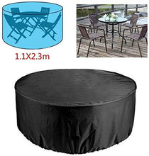 N / A coperture mobili Giardino Si estende per la Copertura mobili da Giardino in Rattan Impermeabile mobili da Giardino Patio Tavolo e sedie, mobili da Giardino Coperchio Nero (Dimensioni.