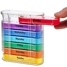 BGSFF Portapillole settimanale da 7 Giorni 28 Scomparti Portapillole Portapillole per Dispenser di plastica per medicinali Custodia per farmaci per Viaggi a casa