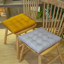 SWECOMZE Set di 2 cuscini per sedia, 40 x 40 cm, per ufficio, pavimento, balcone, giardino, cuscino per sedia, per interni ed esterni, Chair Cushion (grigio, blu, rotondi)