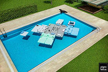 Pigro Felice Modul' aria lusso Set Divano gonfiabile PVC verde di acqua 234 x 117 x 72 cm