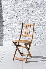 SAM Klappstuhl Sedia da Giardino Pieghevole per Balcone e terrazza, Legno di Acacia, Marrone, Gartenstuhl Blossom