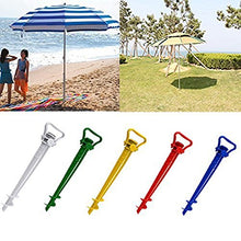 Welim - Picchetto di supporto per ombrelloni e parasole per la spiaggia o il giardino; colore giallo