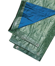 VERDELOOK Telo occhiellato Multiuso in polietilene, 10x6 m, Verde/Blu, coperture