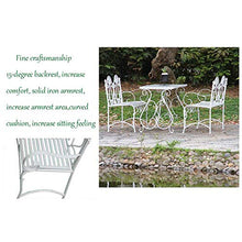 Sedile Per Terrazza All'aperto da Giardino Con Panchina da Giardino, Panchina In Metallo Durevole,Semplice Combinazione di Tavolo da Balcone E Sedia da Caffetteria,Per Veranda /Panchina D'ingresso