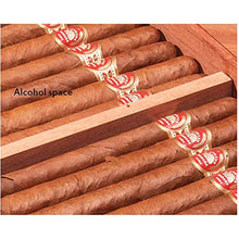 SMEJS Cedar Cigar Humidor - Portable Pine Cigar Cabinet Grande capacità a Due Cigar Humidor