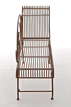 Panchina stile romantico Winnipeg ferro 156cm ~ colore marrone antico