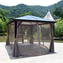 WSN Gazebo per Tende con Struttura in Alluminio 3x3.6m per Patio, Pannello Prendisole per PC Riparo da Giardino per Esterni per Tutte Le Stagioni