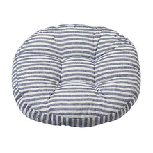 FLAMEER Tatami Pad Chair Coprisedili Cuscini per Mobili da Giardino Rotondi - Strisce Blu