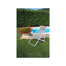 Sdraio Pieghevole In Alluminio Bianco E Textilene Da Esterno Giardino Per Ristorante Agriturismo Albergo Hotel