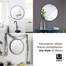 Umbra Hub Specchio da parete rotondo decorativo, 61 cm , Nero