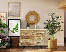 Milani Home s.r.l.s. cassettiera con Sei cassetti in Legno di Design Moderno per Salotto Cucina Sala da Pranzo cm 100x45x83 h
