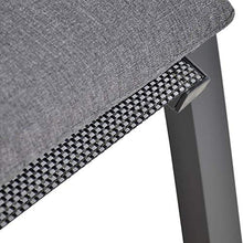 Gartentraum Sgabello da Giardino in Alluminio Grigio Scuro - Sgabello Omare