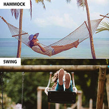 LEERAIN Swing Strap Kit Tracolla Regolabile + Moschettone da 300 lbs + Gancio Swing per un'installazione rapida e semplice di Tree Swing