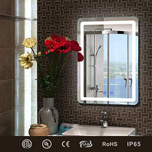 Specchio da bagno Bagno specchio con luce Bagno specchio 50x70 cm Make-up specchio Hotel ingegneria bagno Ospiti WC con luce Smart specchio