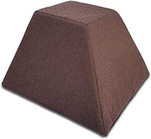 Cuscino a Cuneo per 2 Persone - Cuscino ad Angolo - Cuscino Grande a Piramide per Divano ad Angolo e Mobili in Pallet - Cuscino per la Schiena (marrone)