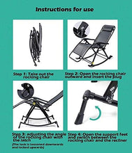 FACAZ Sedie da Giardino reclinabili Sedia da Giardino con Poltrona inclinata, Sedia Portatile a gravit脿 Zero, Adatta per Giardini, Patio, Piscine, Supporti 240 kg