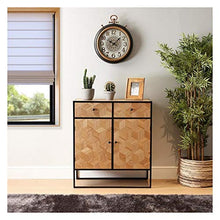 Comò Emma Metallo Legno MDF (35 x 90 x 80 cm) Marrone