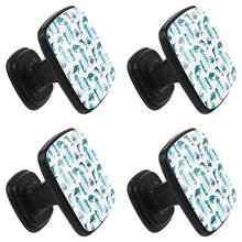 Marlin granchi tartarughe e meduse Pomelli per Porta Set di 4 Pomelli per Mobili Manopole per Cassetti Cucina Armadio Vetro