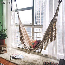 Camping Hammock Boho Style, Brasiliano Deluxe Amaca Letto di camera da letto coperta o albero all'aperto, patio, portico, cortile, spiaggia per campeggio, escursionismo, viaggi, arredamento, durata de