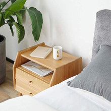 KaidanBeautifully Side Table Comodino comodini 2 cassetti Comodino in Legno massello Camera da Letto Scatola di immagazzinaggio Piccolo armadietto Comodino Comodino tavolino (Dimensioni: 50 40 50 cm)