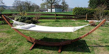 SAS AS-S Amaca XXL Deluxe Nobile 410cm con Cornice in Legno larice MOD. Filled Edition Cream