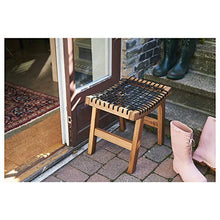 STACKHOLMEN sgabello, esterno 35x43 cm tinto marrone chiaro