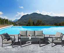 Paniate Design Salotto Ate Casa Elba 5 Posti in Alluminio