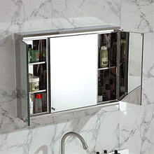 Yingm Armadio da Parete Multifunzione Mobile da Bagno for Montaggio a Superficie in Acciaio Inox con archiviazione Specchio Puro Specchio Design Ampiamente Utilizzata