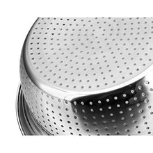 Weq Lavandino Rotondo in Acciaio Inox 304, lavabo, lavabo, lavabo, lavabo, Verdure, condimenti più Spessi e Profondi, lavabo, setaccio per Riso, Set da 2 Pezzi
