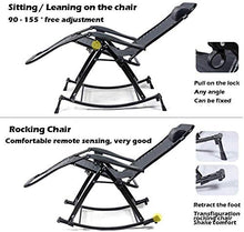 FACAZ Sedie da Giardino reclinabili Sedia da Giardino con Poltrona inclinata, Sedia Portatile a gravit脿 Zero, Adatta per Giardini, Patio, Piscine, Supporti 240 kg