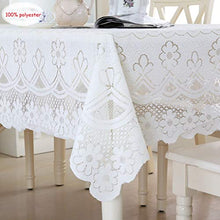 William 337 Pizzo Ricamato Tovaglia Openwork Piazza Tovaglia Rettangolare Tovaglia Copertura Tovaglia - Bianco (Size : Rectangular -90 * 160cm)