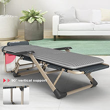 CJW-LC Lettini Prendisole,Sedia Reclinabile Pieghevole Sedia A Sdraio Zero Gravity Sedie A Sdraio per Giardino Patio Esterno Letto Reclinabile con Cuscino per La Testa, Max 200 kg