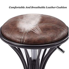 NNBD Sgabello Girevole, Sgabelli Rotanti Rotondi, Sgabello da Lavoro Regolabile con 5 Ruote Adatto per Salone di Bellezza Cucina, Ufficio, Bar,B5