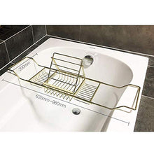 WNN Vasca da Bagno Tray - Accessori Bagno con Supporto di Vetro Vino e Basamento di Libro Bubble Bath Accessori & Spa Decor - Estendere Doccia Organizzatore Rack URG