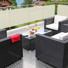 Sol Royal Frangivista e Telo frangivento per balconi SolVision PB2 90x300 cm - Impermeabile - Schermo Privacy - con Occhielli - Crema