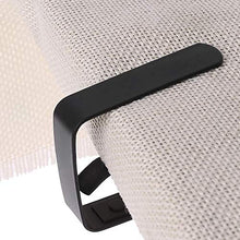Camisin, 24 mollette per tovaglia, in acciaio, per picnic, ristoranti e matrimoni, colore: nero