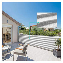 XJJUN Copertura per Schermo Privacy per Balcone, Schermi per Schermi A Strisce per Esterni, Schermo per Ringhiere per Appartamenti con Veranda, Resistente Ai Raggi UV (Color : Gray, Size : 2x5m)