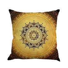 Gspirit 4 Pack Retro Boemia Mandala Cotone Biancheria Cuscino Decorativo Caso Federa per Cuscino 45x45 cm