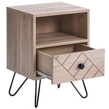 Q-HL Comodino Memoria da Tavolo da Comodino Elegante Elegante con Cassetto E 1 Scaffale per Soggiorno Camera da Letto Soggiorno