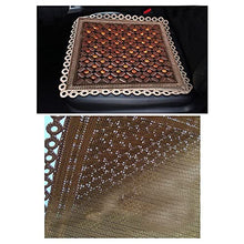 XHNXHN - Tappetino quadrato per sedia massaggiante in bambù, 45 x 45 cm