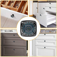 Mandala vector art Pomelli per Porta Set di 4 Pomelli per Mobili Manopole per Cassetti Cucina Armadio Vetro