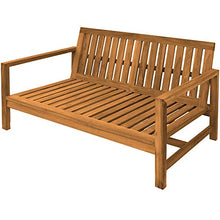 Teako Design Udine - Divano da Giardino, 3 posti, Resistente alle intemperie, Larghezza: 150 cm