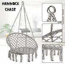 Cotone Corda Hammock Sedia Sedia Appeso Hammock Childs Sedia d'attaccatura oscillante Adulto per dormitorio da Esterno per dormitorio da Camera da Letto