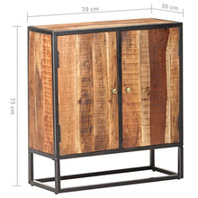 vidaXL Credenza 70x30x75 cm in Legno Grezzo di Acacia