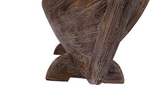 Panca da giardino in mogano, colore bianco, in legno di teak