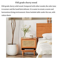 Household items Comodino in Legno massello in Rattan Semplice Armadio, Comodino Semplice, tavolino da Salotto, tavolino Multifunzionale con cassetti, per Ufficio e dormitorio