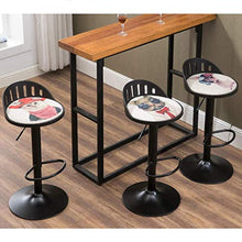 XHCP Sgabelli da Bar Regolabili con schienali, sgabelli da Bar ad Altezza bancone Set di 4, per Sedia da Ufficio per Computer da Cucina