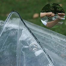 Lanbent Telone Telo Copertura Impermeabile Trasparente, Materiale PVC Pieghevole Antipioggia Telone, Anti Strappo e Antivento Telone per Barche, per Balcone, Camper, Gazebo e Giardino